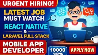 #latest #react native  Developer Jobs for Fresher | 1 Year Experience | Urgent Hiring