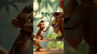 Friendship of Monkey and Lion | Moral Story in Hindi | Kids Video | Cartoon Video | PART -01 #kid...