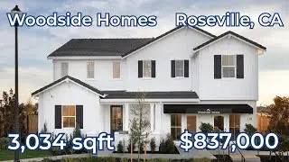 Woodside Homes | 3034 кв. фута | Wildflower at Winding Creek, Розвилл, Калифорния | Начальная цен...