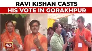 UP Lok Sabha Polls: Actor-Turned-Politician Ravi Kishan Casts His Vote In Gorakhpur | India Today