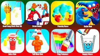 Draw Joust,Punchy Race,Kaiju Run,Real Long Neck Run 3D,Juice Run,Tall Man Run,Flag Painters,Happy