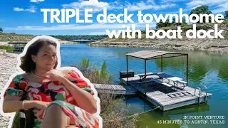Triple Deck townhome WITH boat dock | 2103 SF | Austin | Lago Vista, TX  | Lake Travis  |. FOR SALE
