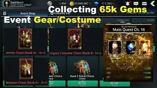 Darkness Rises: Opening Event Gear/Costume Chests & Collecting 65k Gems