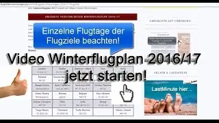 Winterflugplan 2016 -2017 Flughafen Memmingen Flugziele