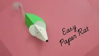 How to Make Paper Mouse / Easy Paper Rat Craft For Kids / Kids Craft