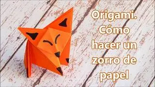 ORIGAMI CÓMO HACER UN ZORRO DE PAPEL | MININITOS