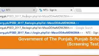 How to Print NTS Result Card of Punjab School Education Department witout Password