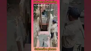 Column shuttering #youtubeshorts #construction #civilengeeniring #buildingmaterial #civilenginering