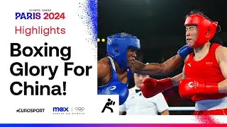 China's Li Qian defeats Panama's Atheyna Bibeichi Bylon in the women's 75kg final 🥊 | #Paris2024