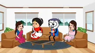 बेटी के ससुराल में मां और भाई | Tweencraft 2d Cartoon Viral Comedy Funny Video Tween Family #comedy 