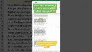 Create Outlook Email List... | #excel #excelformulas #exceltips #exceltutorial