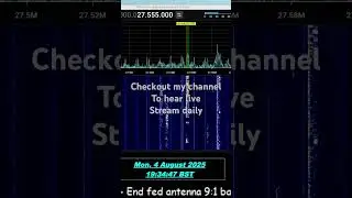 CQ DX calling 27.555 CB Radio 11m band
