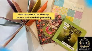 &ldquo;DIY Flat-Lay Journal with Fixed Hinge Binding | Beginner-Friendly 6x6 Paper Pad Tutorial | No-sew&rdquo;