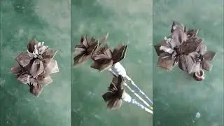 Eco-Friendly Banana Leaf Flower Craft | Simple DIY Flower Using Natural Materials