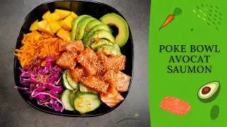 POKE BOWL  avocat saumon et sa SAUCE POKE bien trop bonne !
