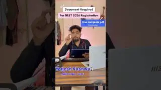 NEET 2026 Registration Documents Checklist 📄 #neet2026 #neetaspirant #ytshorts #admission #nta