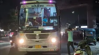 Old and New Bus of GSRTC of Modhera.