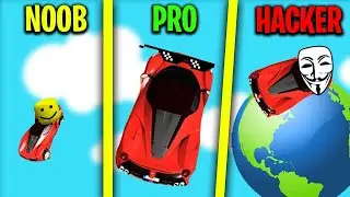 Ramp Car Jumping - NOOB vs PRO vs HACKER