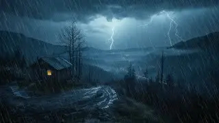 Heavy Rain and Thunder Sounds for Sleeping | Natural Storm Ambience All Night