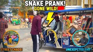 Snake prank gone wild / Public reaction