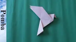 POMBA DE ORIGAMI PÁSSARO DE PAPEL FÁCIL