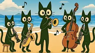 Black Cats Jam the Alley: Deep Bass Jazz for Gentle Focus & Flow