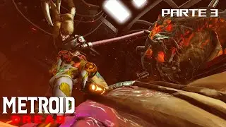 Metroid Dread Boss Kraid and the attack of the E.M.M.I. [Parte 3]