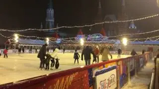 Moscow red square ice skating rink