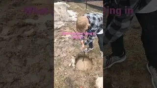 Massive sink hole 🕳