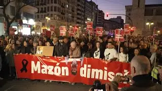Thousands protest in Valencia over government's flood response | AFP
