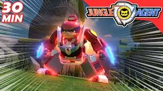 KOMPILASI Ep 04-06 TERBAIK! 🦝Jungle Agent 2🦊 Kartun | Robot | Kids Cartoon | Mainan | Lagu