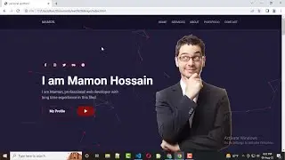 Create a Responsive Personal Portfolio Website Design using HTML CSS and JavaScript in 2022