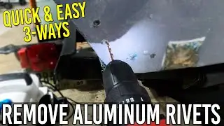 Remove Aluminum Rivets EASY - Drill Out & Cut Off - Jon Boat Aluminum Boat Rivets