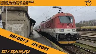 Pohľad na prácu rušňovodiča | Jazda s 381 cez všemozné obmedzenia | Kúty - Bratislava | Os 2015 | 4K