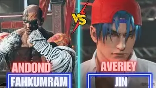 Tekken 8 🏆ANDON D (_5 Ranked Fahkumram) vs AVERIEY (_9 Ranked Jin) 🏆 Tekken 8 High Level Gameplay