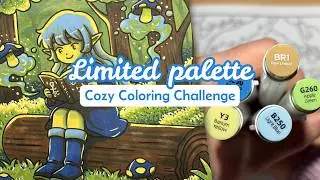 Limited Palette Challenge &ndash; Cozy & Fantasy Coloring | Whimsical Talesvideo