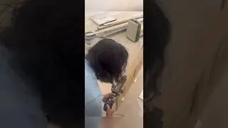 Flush bolt jig easy to fit flush bolt #carpentar  #virel  #fyp #staircase  #kitchen