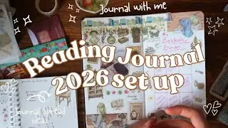2026 Reading Journal Set Up 📖 reading journal with me 📖 a cosy bookish video✨️
