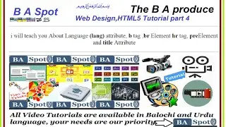 html5 tutorial, part 4-A(Language, Title Attribute, Comment Tag, Horizontal Rules, Line Break, )