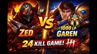 Dropping 24 Kills On 1k LP Challenger Garen
