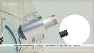 Method of steel strand removal by stressing jack