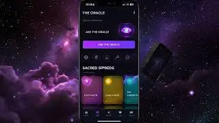 Firefly &ldquo;Create an 8 second cinematic vertical ad for Mystic App  Deep cosmic void with swirling neb