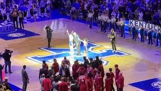 Tubby Smith is the Y at the Kentucky ￼ razorback game at RUPP ￼