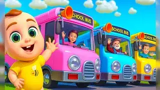 Wheels on the bus go round and round song | english rhymes for babies | Play wheels on the bus video