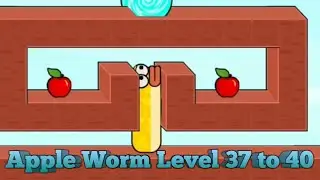 Apple Worm Game | Apple Worm Logic Game | Worm Apple | Logic and Puzzle Moves | Game Level 37 to 40