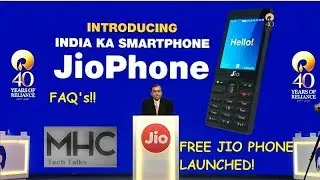 Free JioPhone Launched | Other FAQ's and Reliance AGM 2017