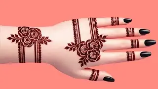 New Rose Flower Mehndi Design | Mehandi Ka Design | Bridal Mehndi Design|Hathon Ki Mehandi Ka Design