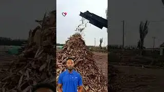 The tree branch shredder occupies a small area #fcnfm #youtubeshorts #treebranch #tree #construction