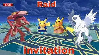 🔴Live Genesect ,Mega absol , Pikachu Raid invitation by #raj4t5   in  #pokemon go