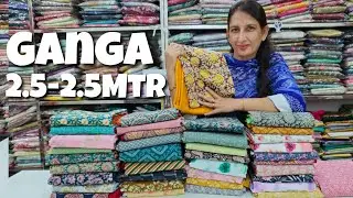 2.5 MTR Top-Bottom Ganga matching Printed Suits 